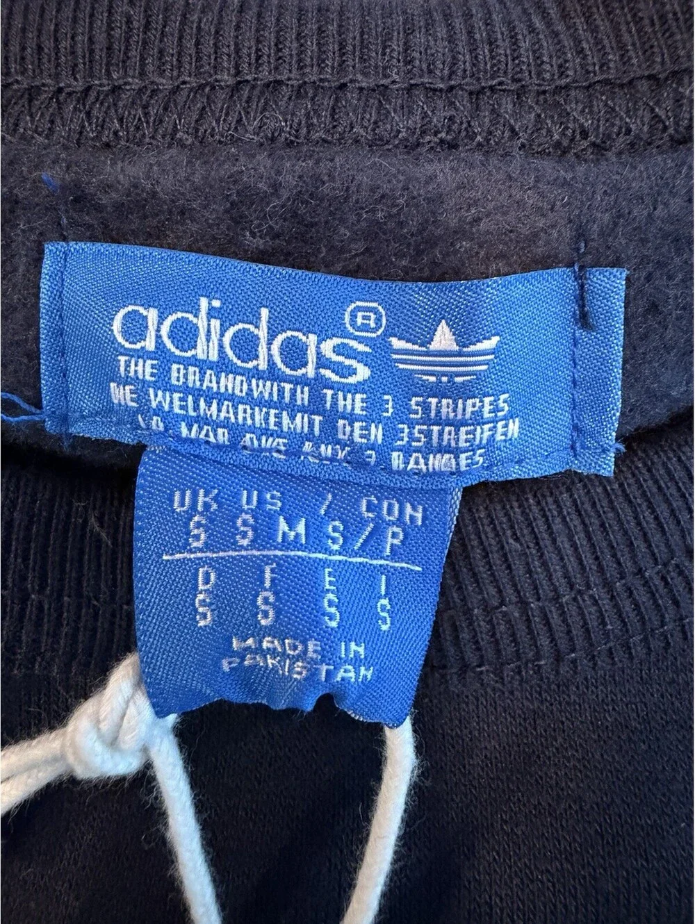 NWT adidas Originals Trefoil Navy Blue Crewneck Sweatshirt Men’s Size S